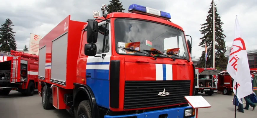 Пожарная автоцистерна АЦ 5,0-50-4 на шасси МАЗ-5336А3