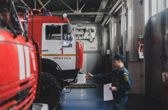 Дежурство пожарной машины