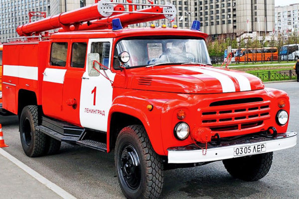 Насосный отсек пожарного автомобиля