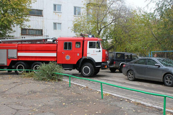 Выезд пожарной машины