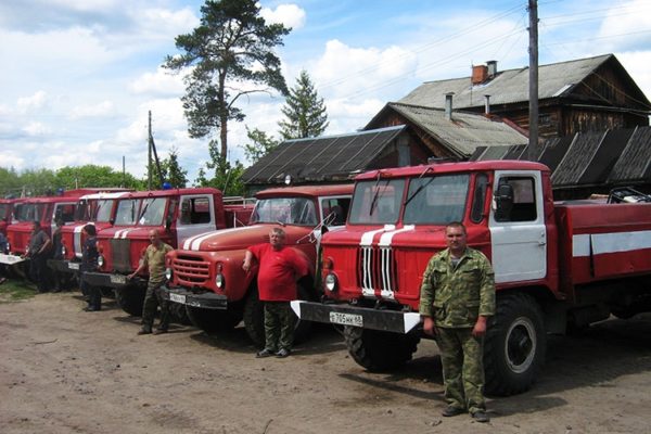 Газ 66 пожарная машина